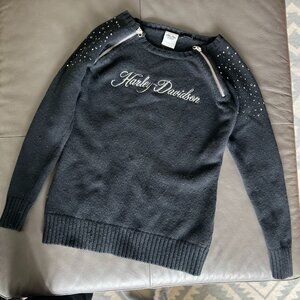 Harley Davidson Black Studded  Sweater [women's] Stunning